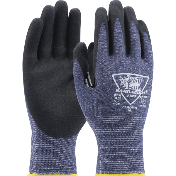 GLV.715HNFR/XL SIZE XL 15 GAUGE SPECKLED BLUE
HPPE SHELL WITH BLACK
MICROFOAM NITRILE PALM DIP WITH
REINFORCED FOAM